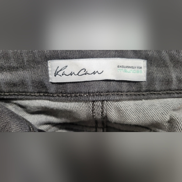 KanCan Women's Gray Straight Leg Jeans - Picture 4 of 5
